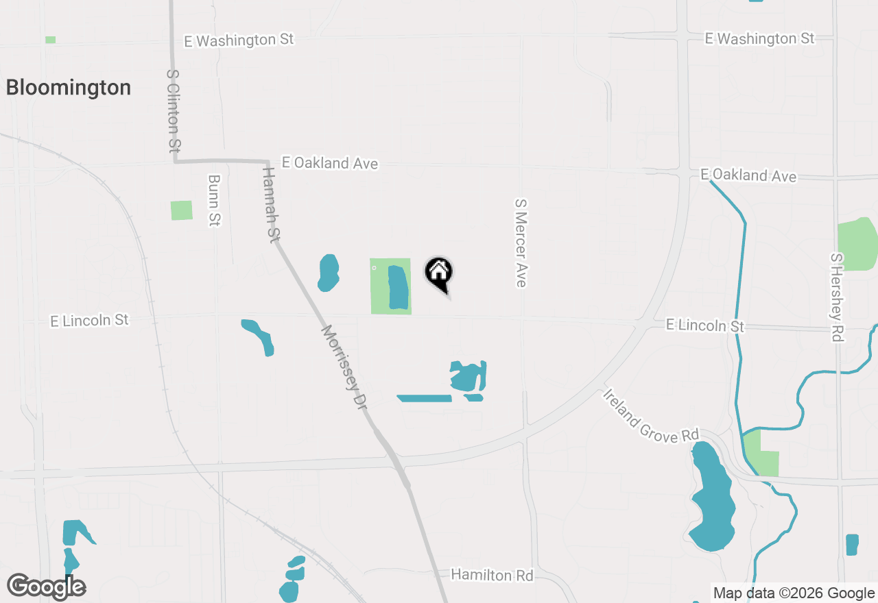 Map of 919 Vale Street, Bloomington, IL 61701