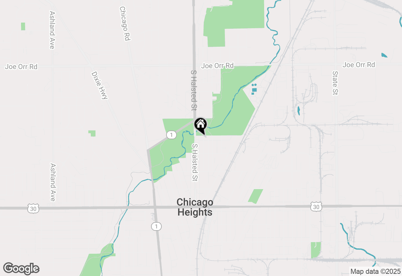 Map of 136 E 10th Street, Chicago Heights, IL 60411