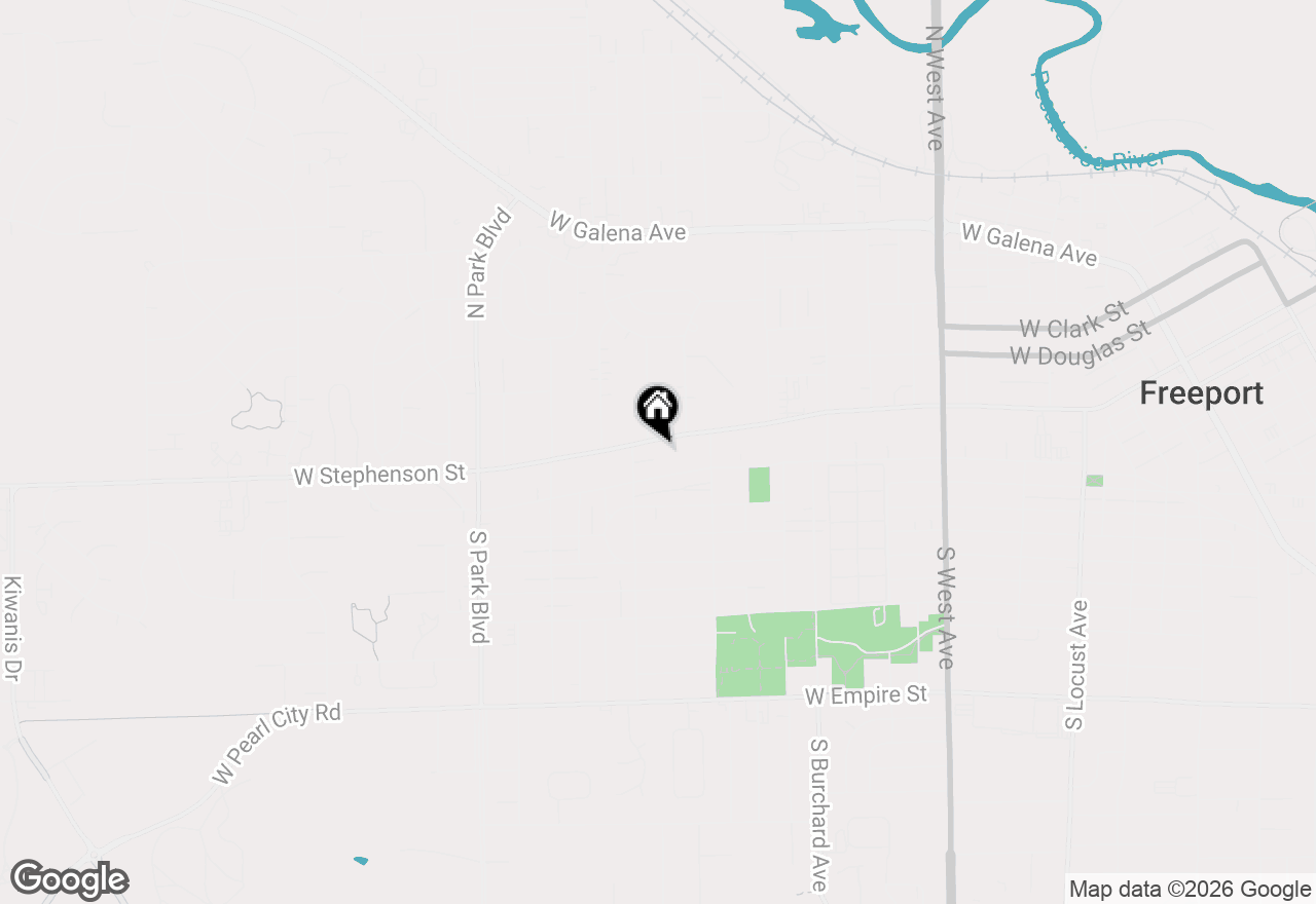 Map of 1261 W Stephenson Street, Freeport, IL 61032