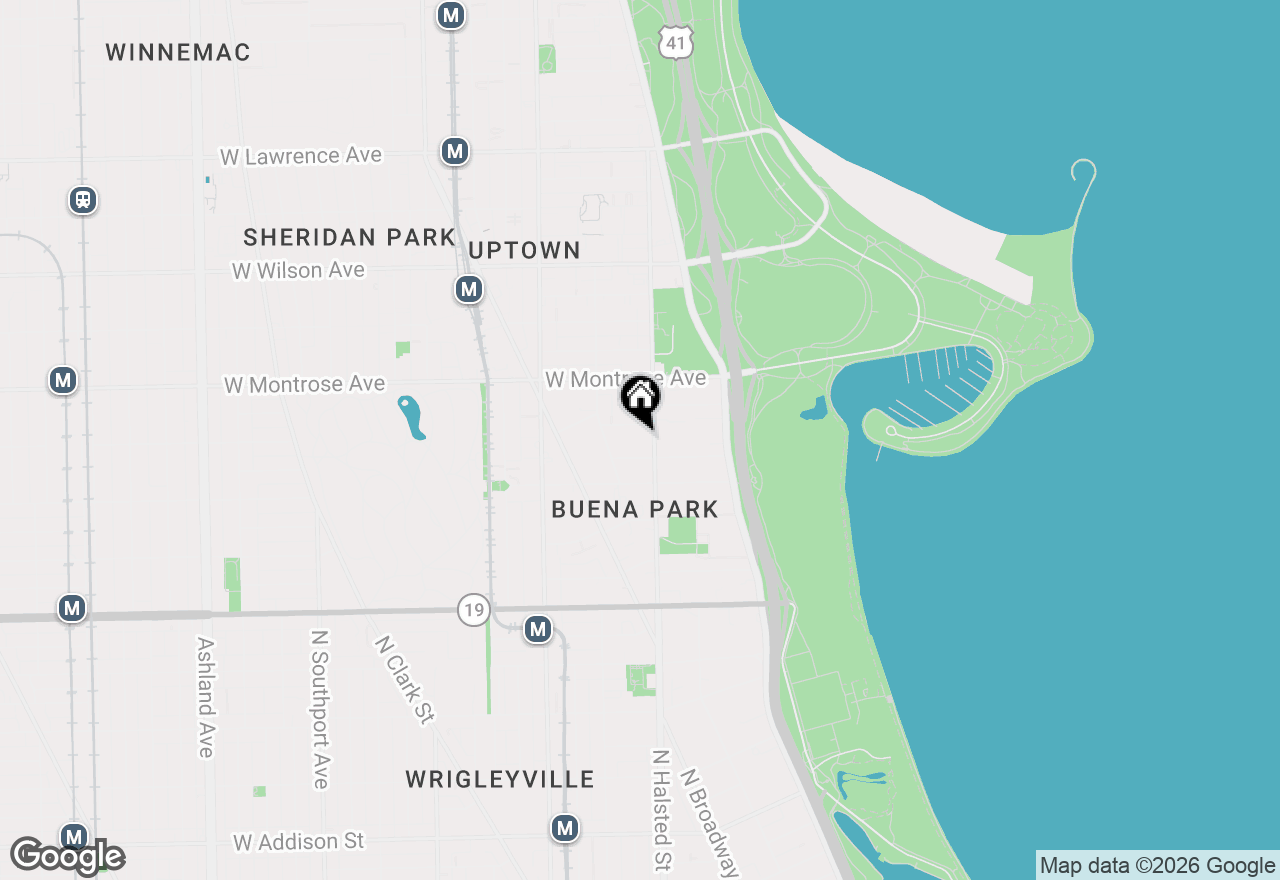 Map of 4240 N Clarendon Avenue #307N, Chicago, IL 60613