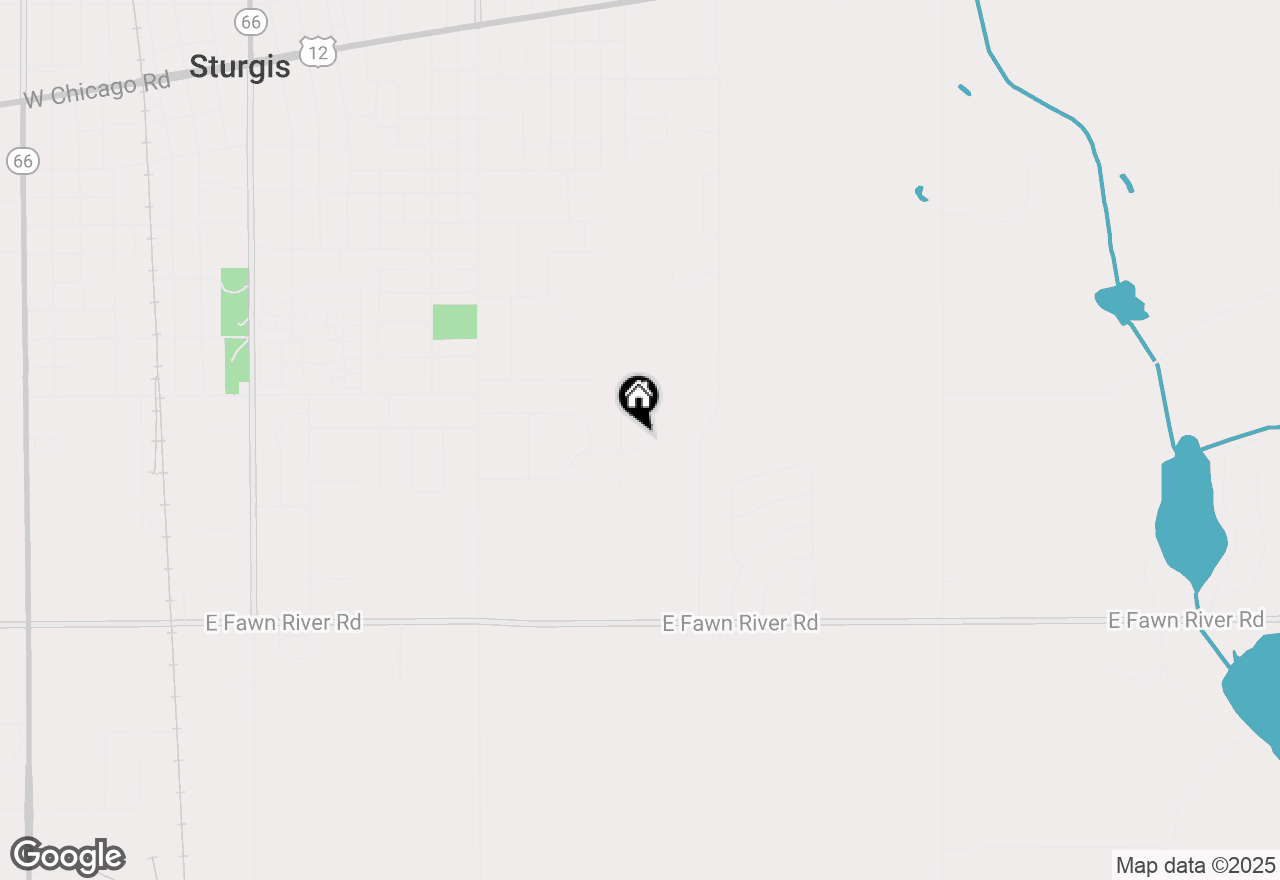 Map of 1381 E Merribe Street, Sturgis, MI 49091