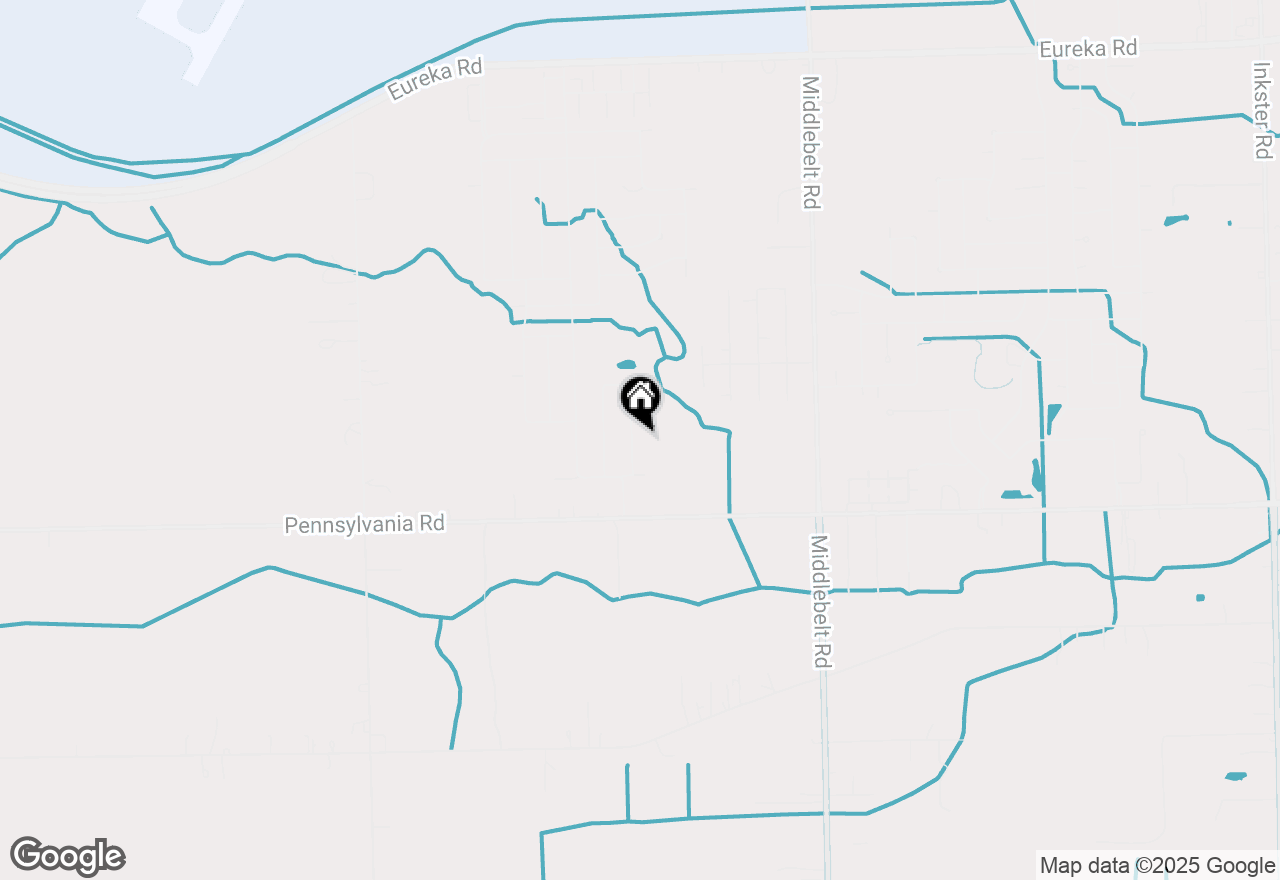 Map of 16643 Jessica Lane, Romulus, MI 48174