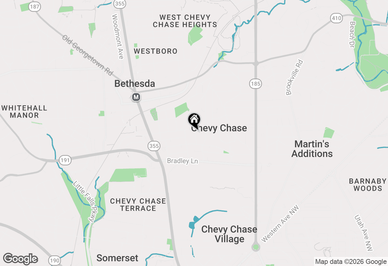 Map of 6912 Oakridge Avenue, Chevy Chase, MD 20815