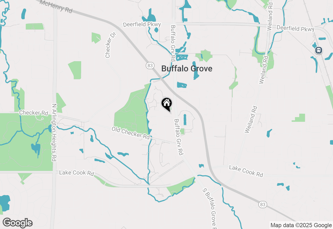 Map of 320 Chateau Drive, Buffalo Grove, IL 60089