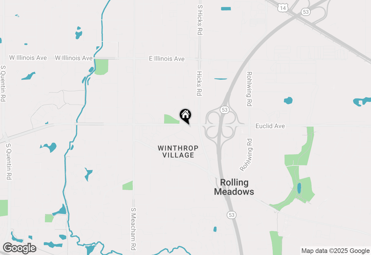 Map of 4301 Euclid Avenue, Rolling Meadows, IL 60008