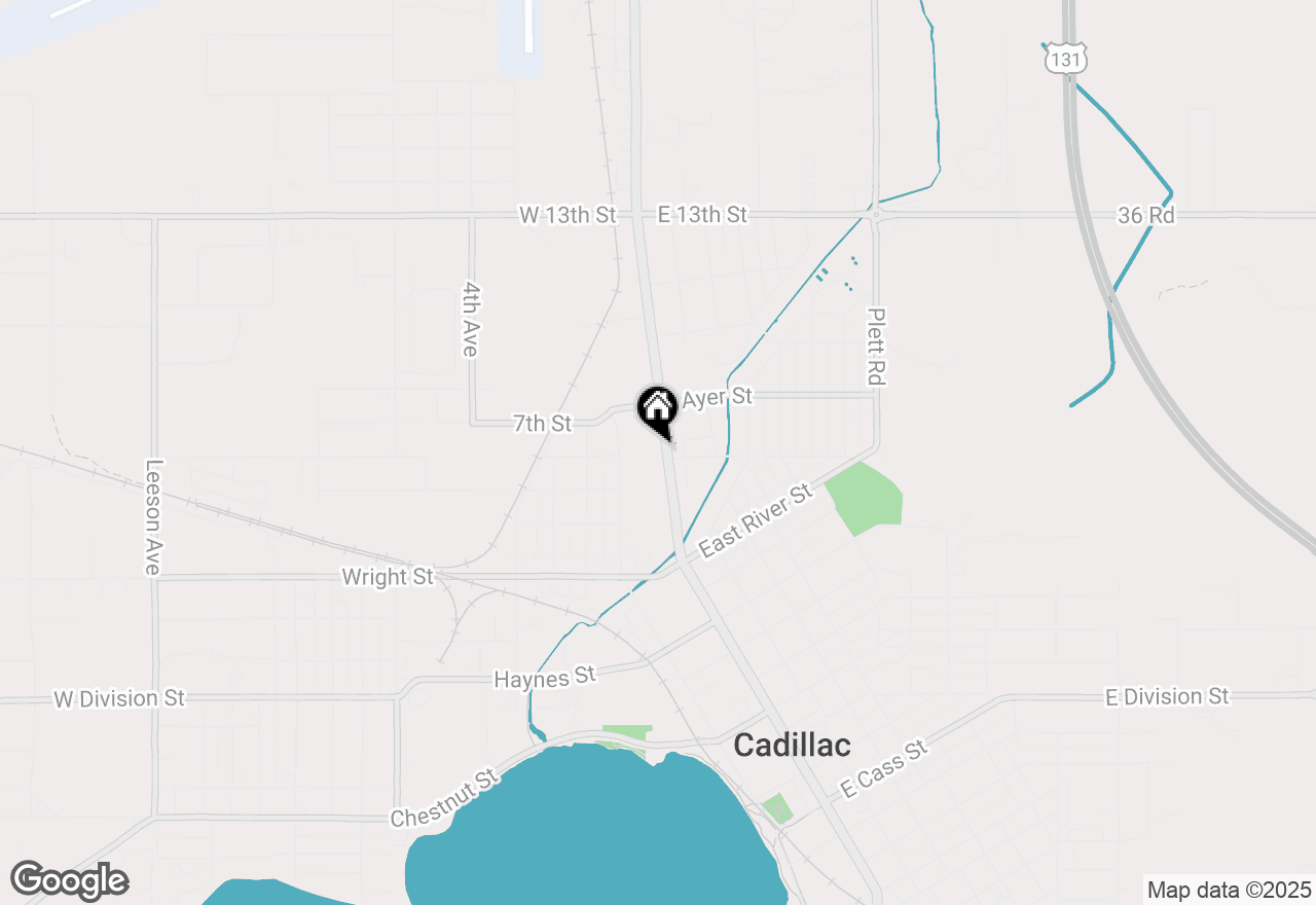 Map of 903 N Mitchell Street, Cadillac, MI 49601