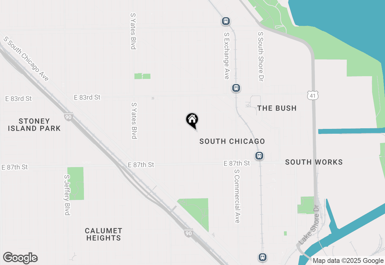 Map of 8506 S Manistee Avenue #1, Chicago, IL 60617