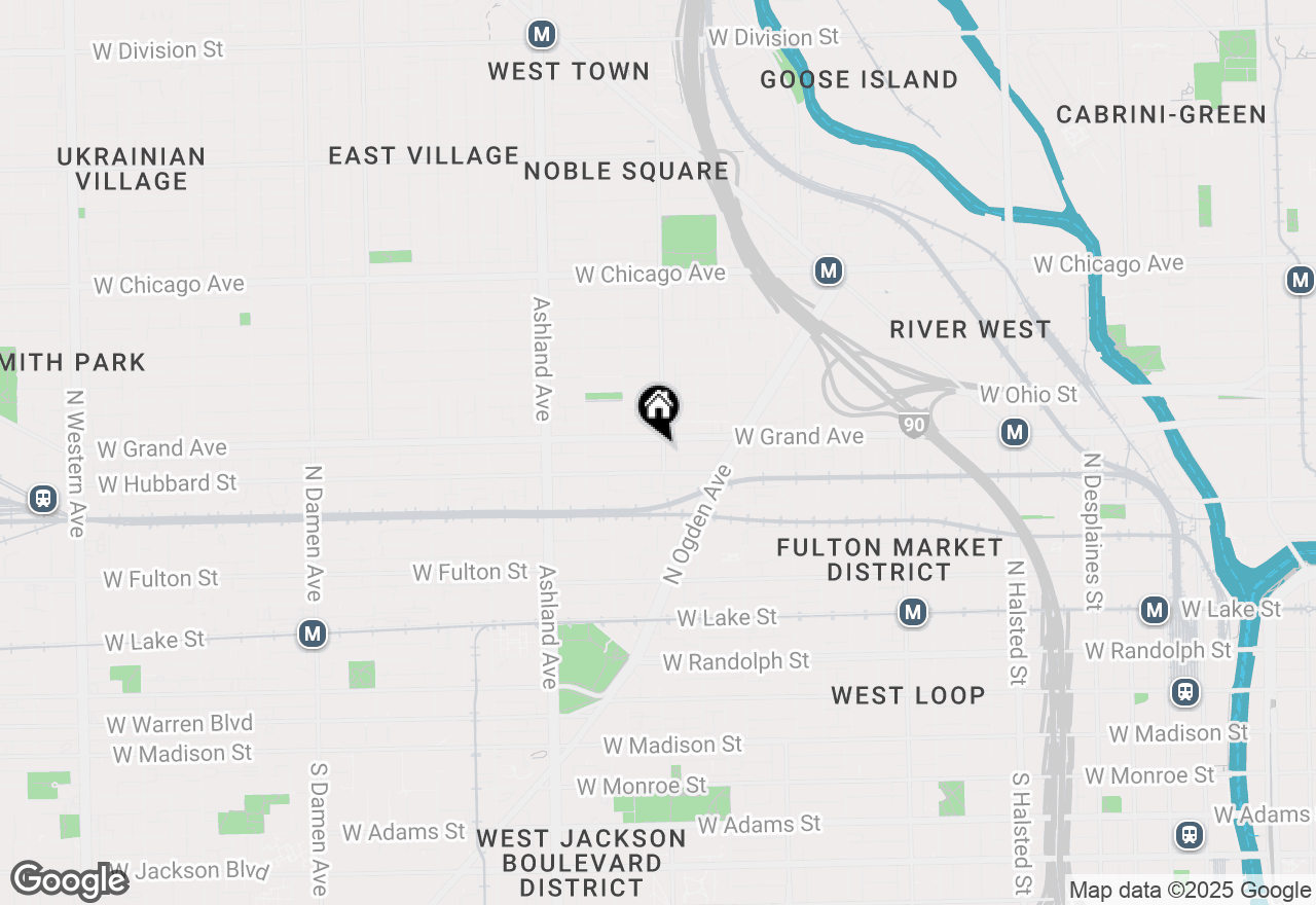 Map of 460 N Noble Street, Chicago, IL 60642