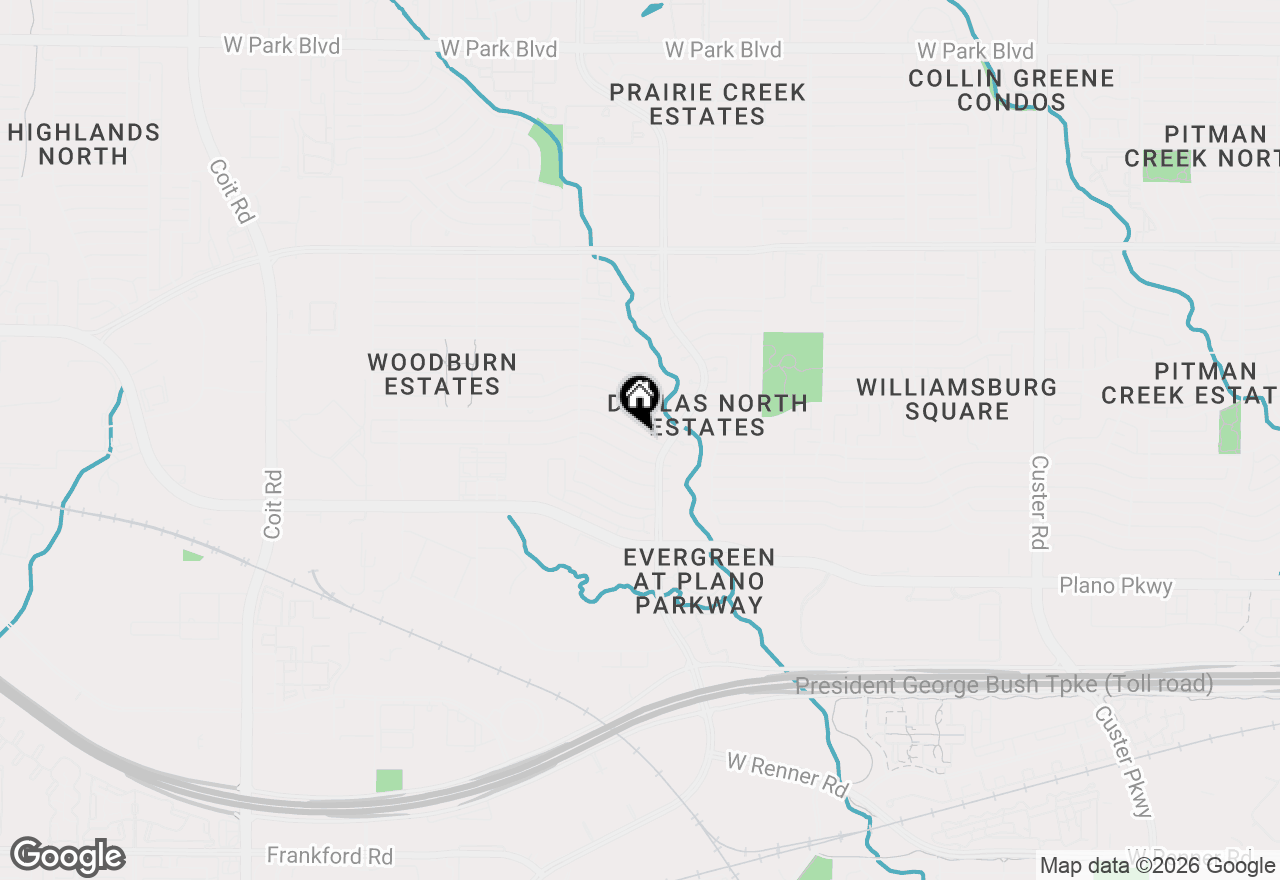 Map of 2913 Dartmouth Drive, Plano, TX 75075