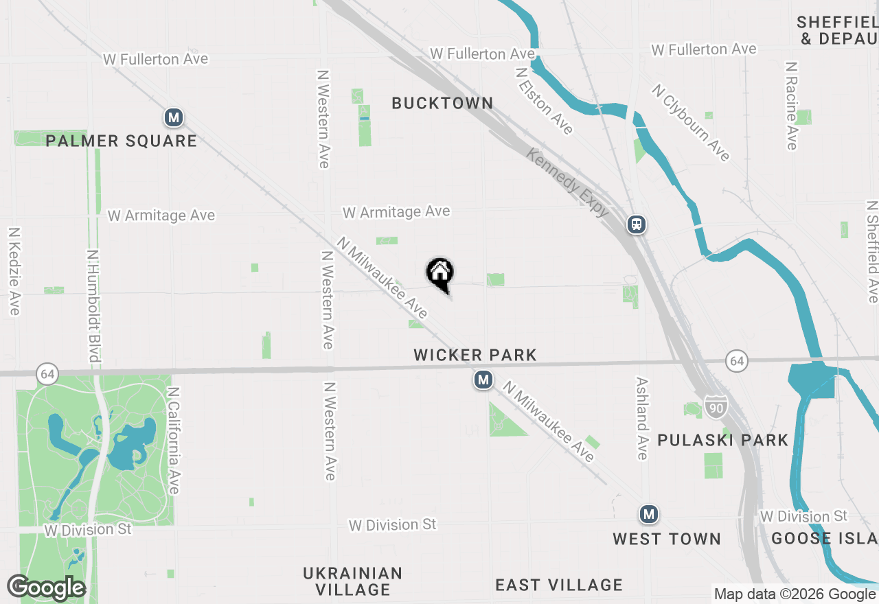 Map of 1741 N Wilmot Avenue, Chicago, IL 60647