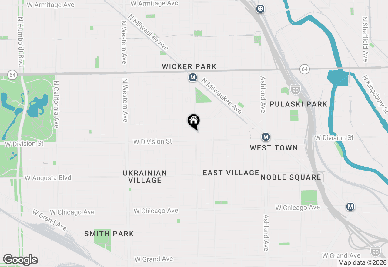 Map of 1220 N Damen Avenue, Chicago, IL 60622