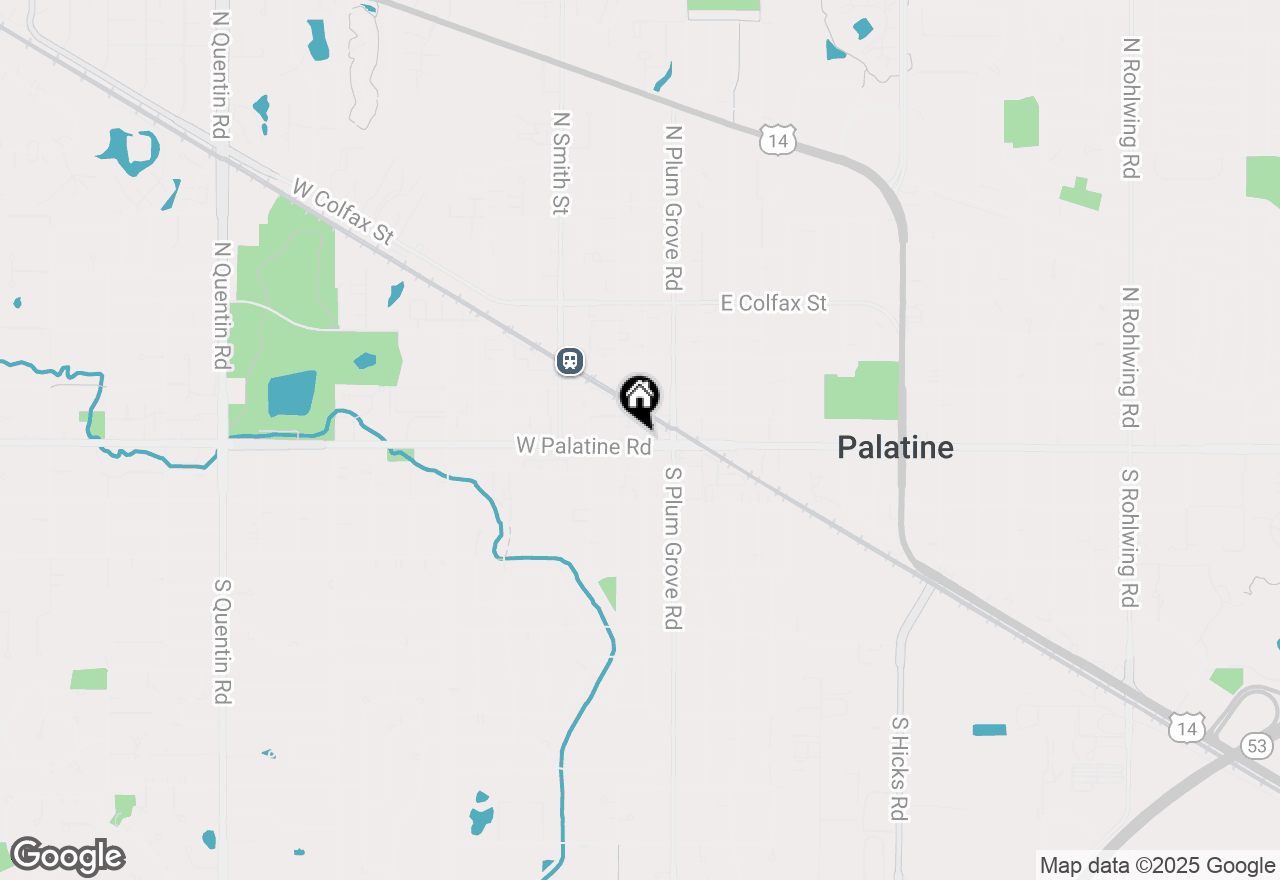 Map of 32-60 W Palatine Road, Palatine, IL 60067