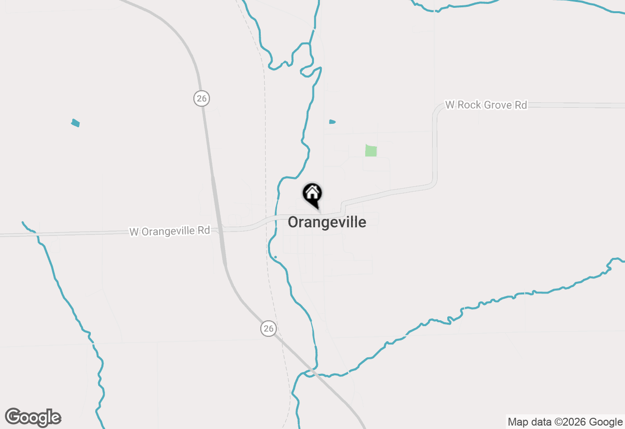 Map of 106 W High Street, Orangeville, IL 61060