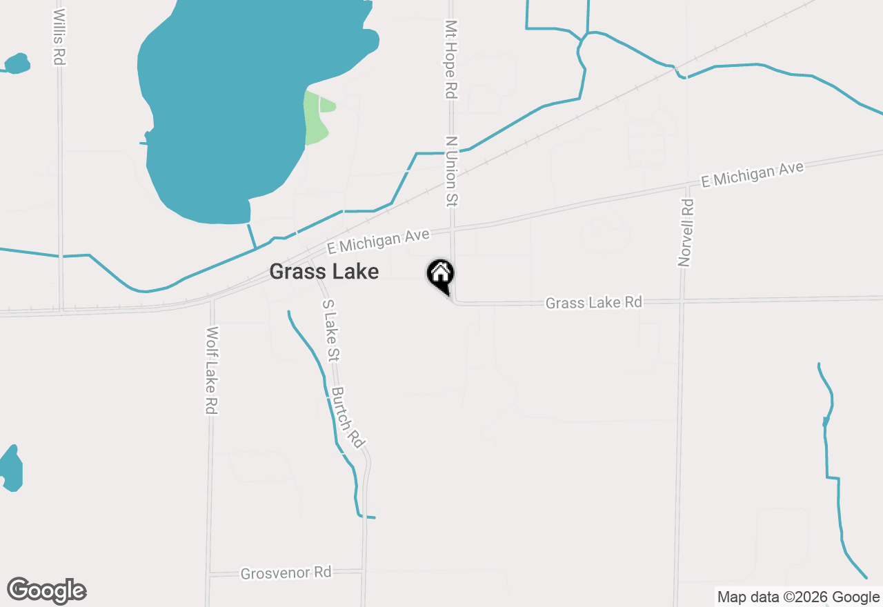 Map of 340 S Union Street, Grass Lake, MI 49240