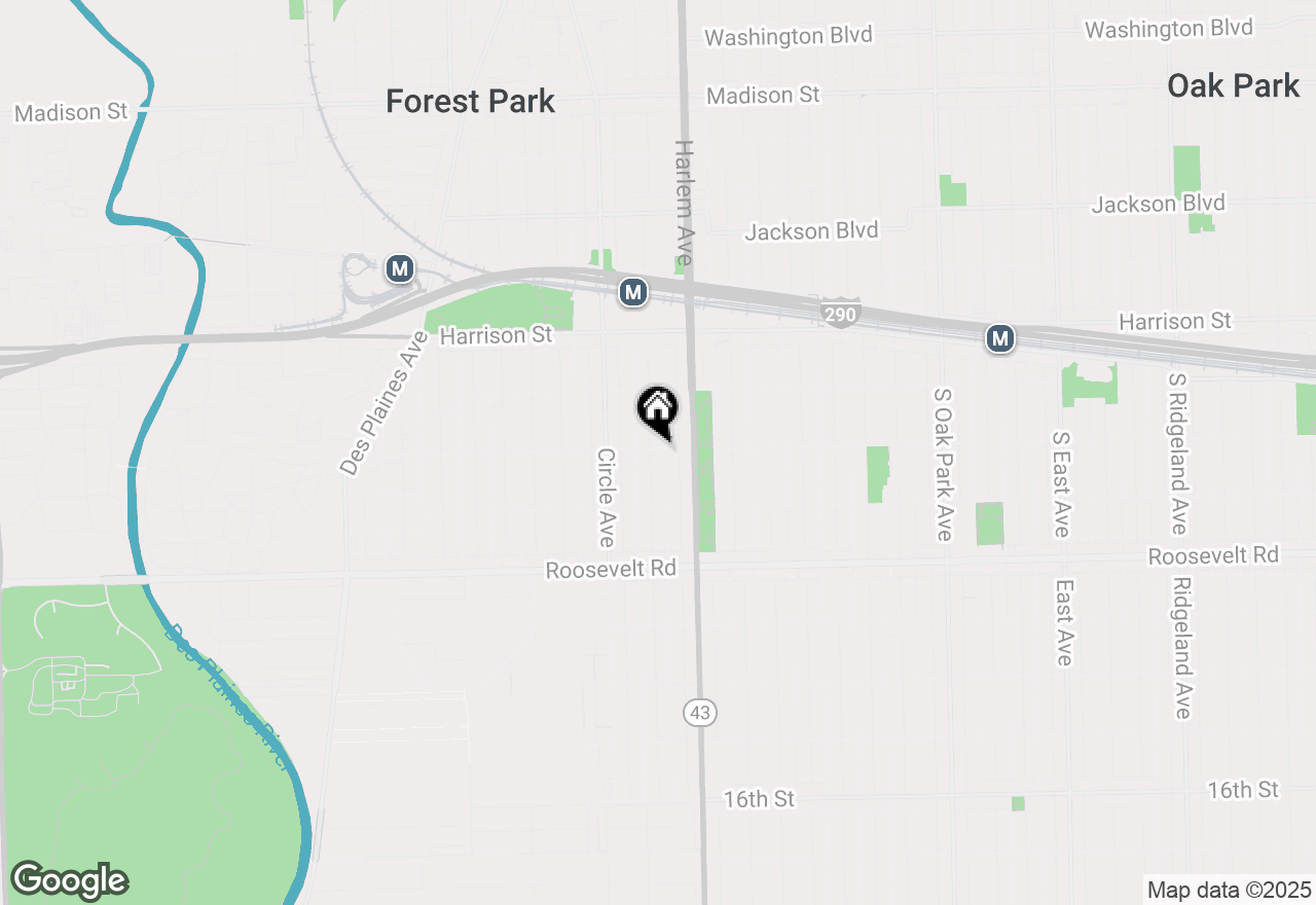 Map of 1001 Elgin Avenue, Forest Park, IL 60130