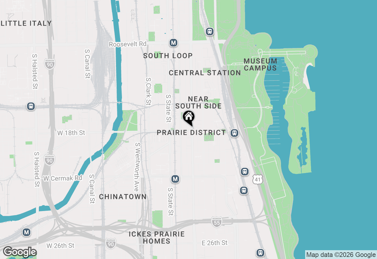 Map of 70 E 18th Street #2C, Chicago, IL 60616