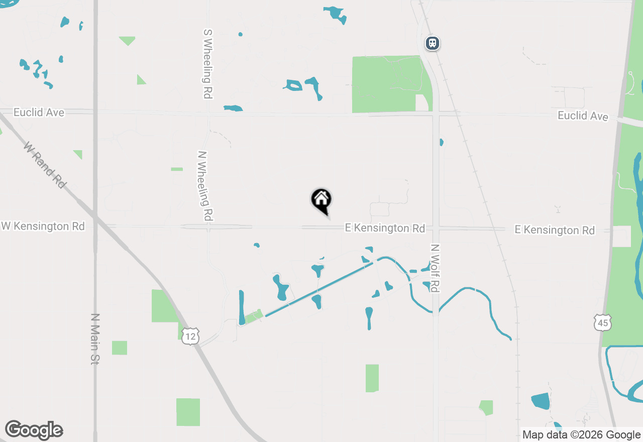 Map of 1205 E Ironwood Drive, Mount Prospect, IL 60056