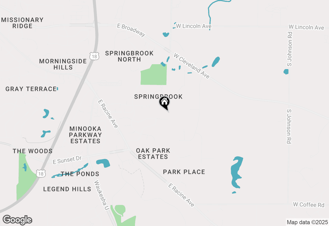 Map of 1932 Wexford Ln, Waukesha, WI 53186