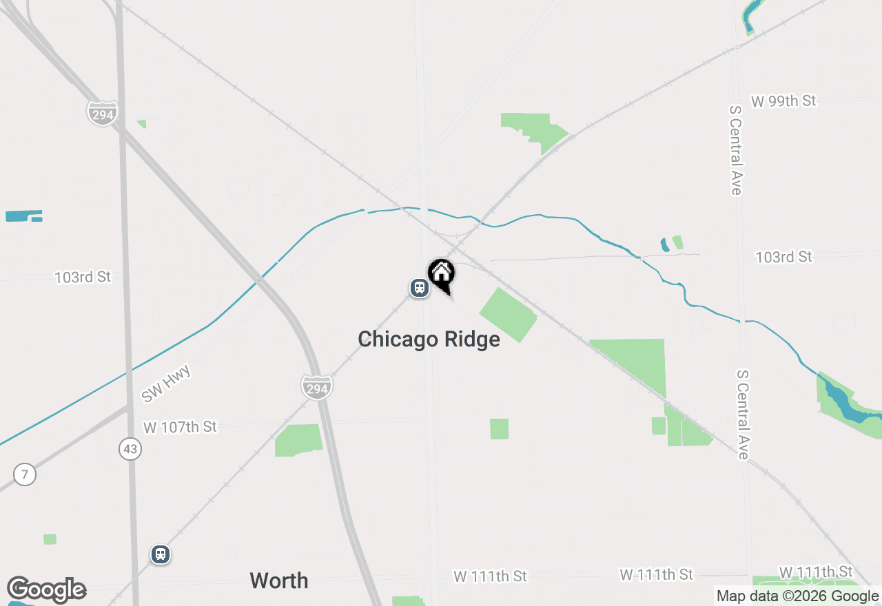Map of 6348 Washington Street #3D, Chicago Ridge, IL 60415