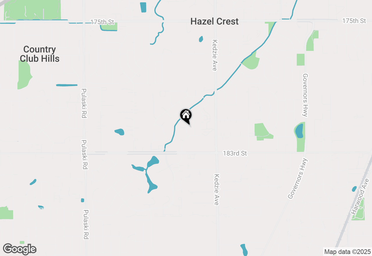 Map of 18110 Charlemagne Avenue, Hazel Crest, IL 60429