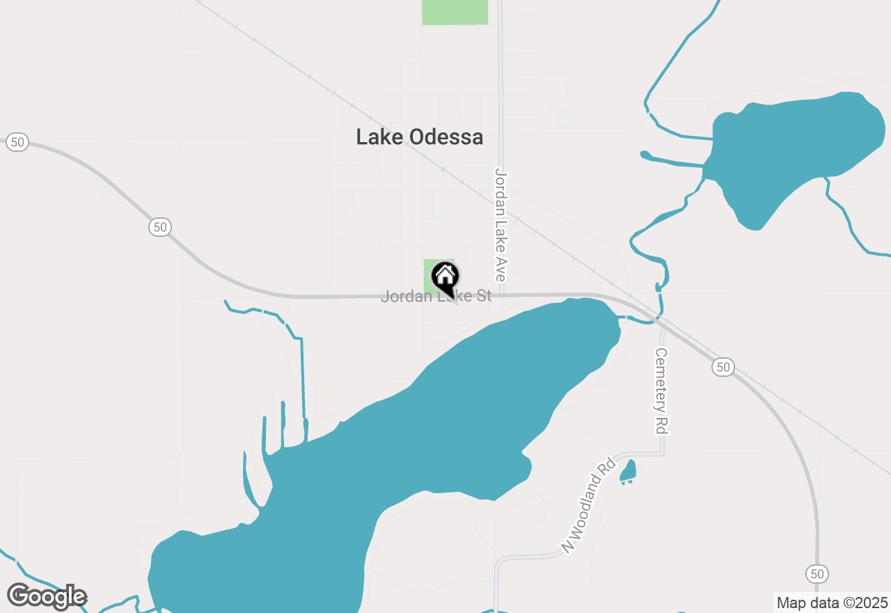 Map of 1104 Jordan Lake Street, Lake Odessa, MI 48849
