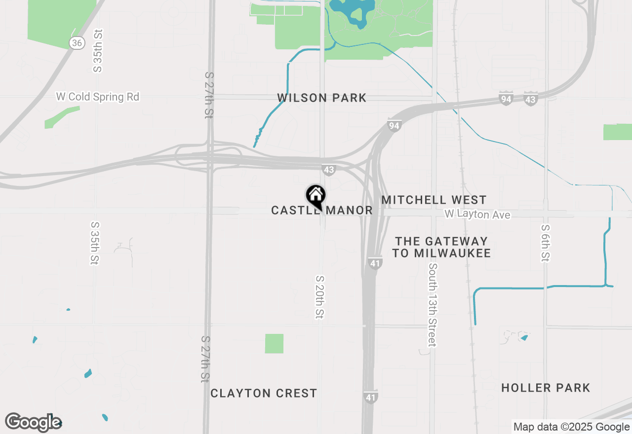 Map of 2003 W Layton Ave #1, Milwaukee, WI 53221