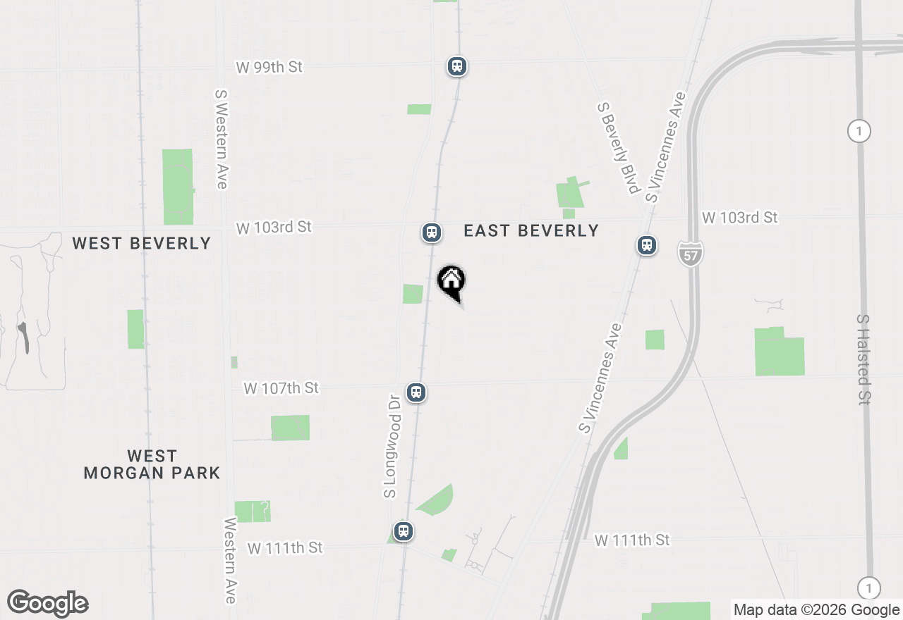 Map of 1819 W 105th Street, Chicago, IL 60643