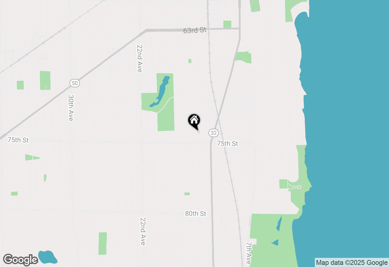 Map of 1503 74th St, Kenosha, WI 53143