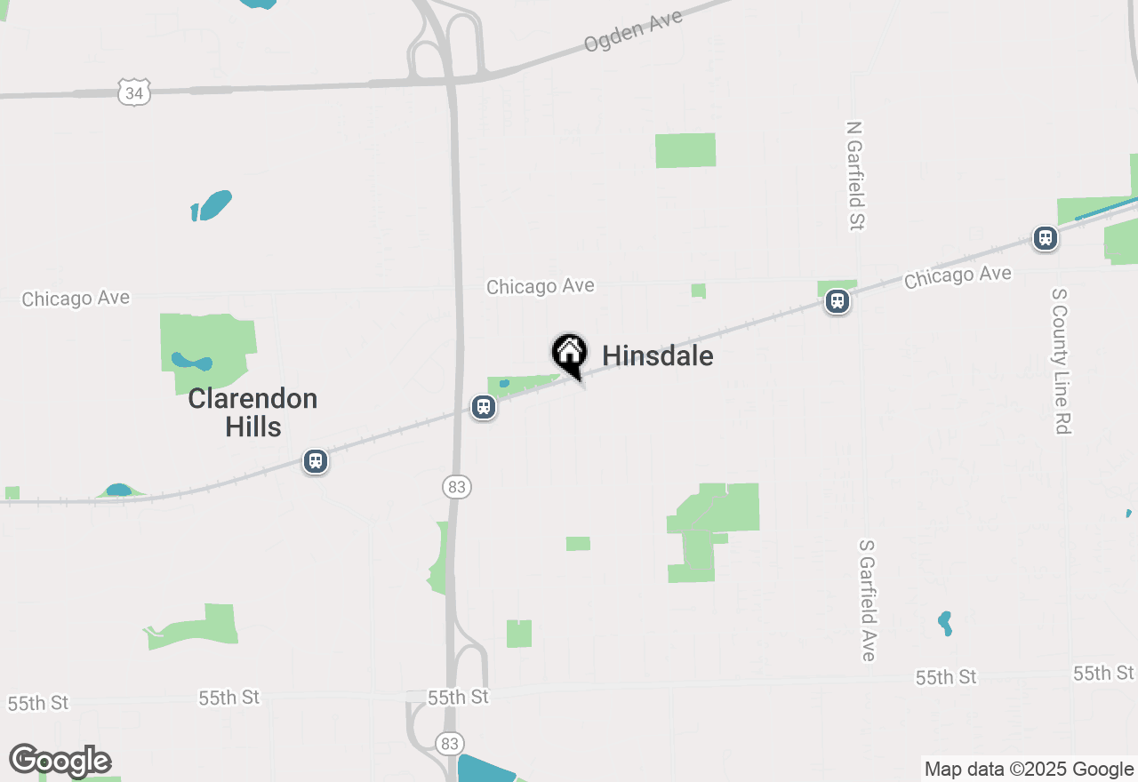 Map of 644 W Hinsdale Avenue, Hinsdale, IL 60521