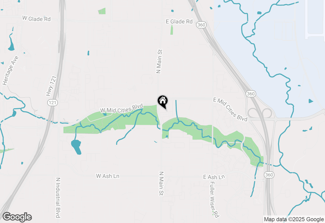 Map of 7 Abbey Road, Euless, TX 76039