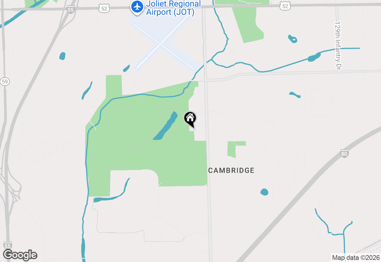 Map of 687 Springwood Drive, Joliet, IL 60431