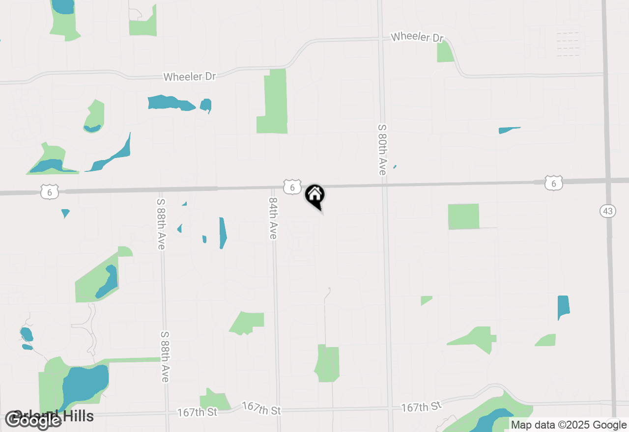 Map of 16019 Eagle Ridge Drive #3S, Tinley Park, IL 60477