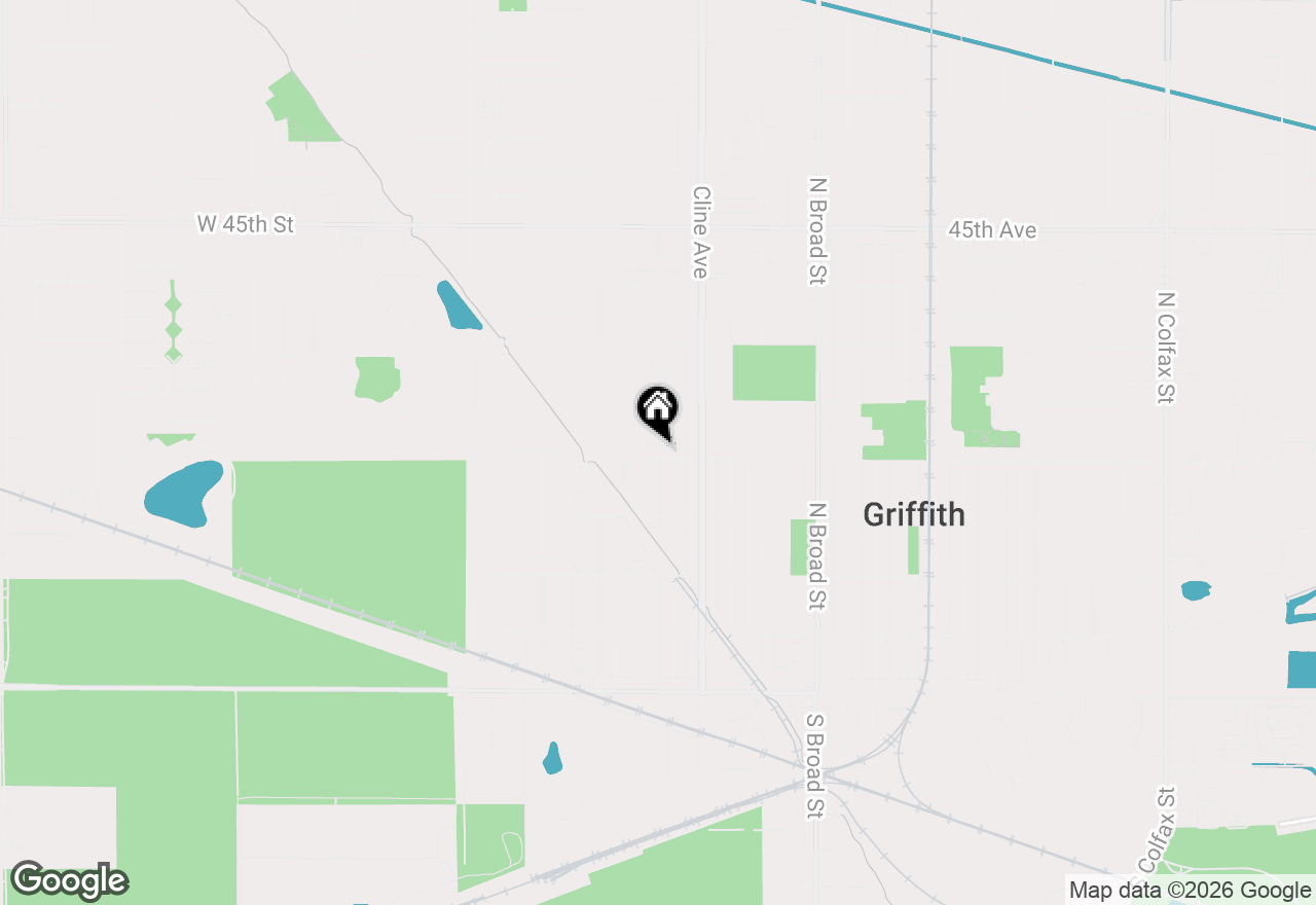 Map of 614 W Elm Street, Griffith, IN 46319