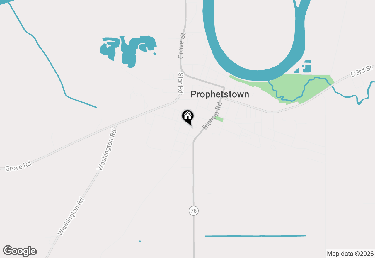 Map of 606 Locust Street, Prophetstown, IL 61277