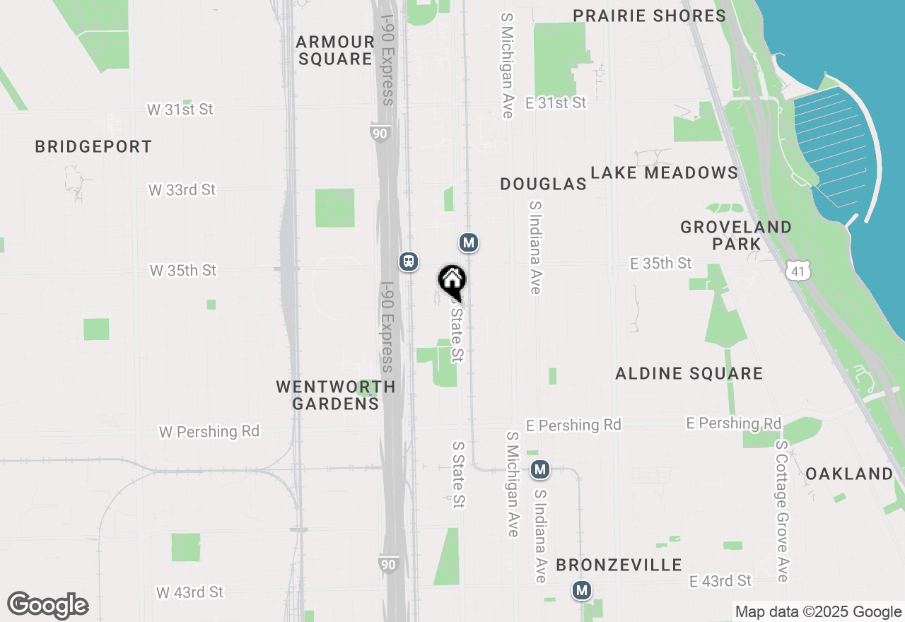 Map of 3604 S State Street #N3, Chicago, IL 60609