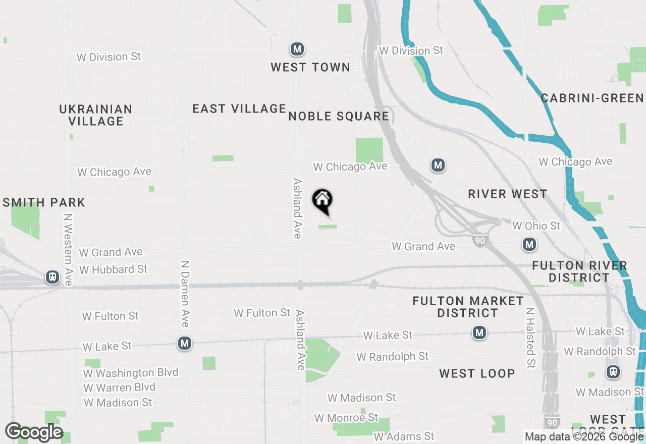 Map of 1474 W Ohio Street #1, Chicago, IL 60642