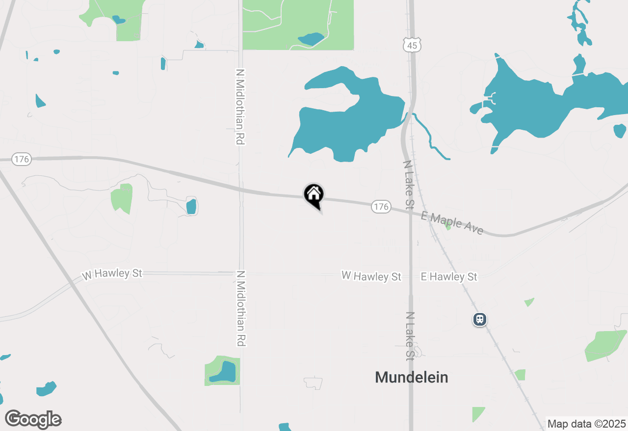 Map of 616 Blue Spruce Lane, Mundelein, IL 60060