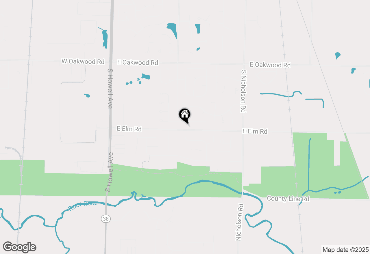 Map of 880 E Elm Rd, Oak Creek, WI 53154