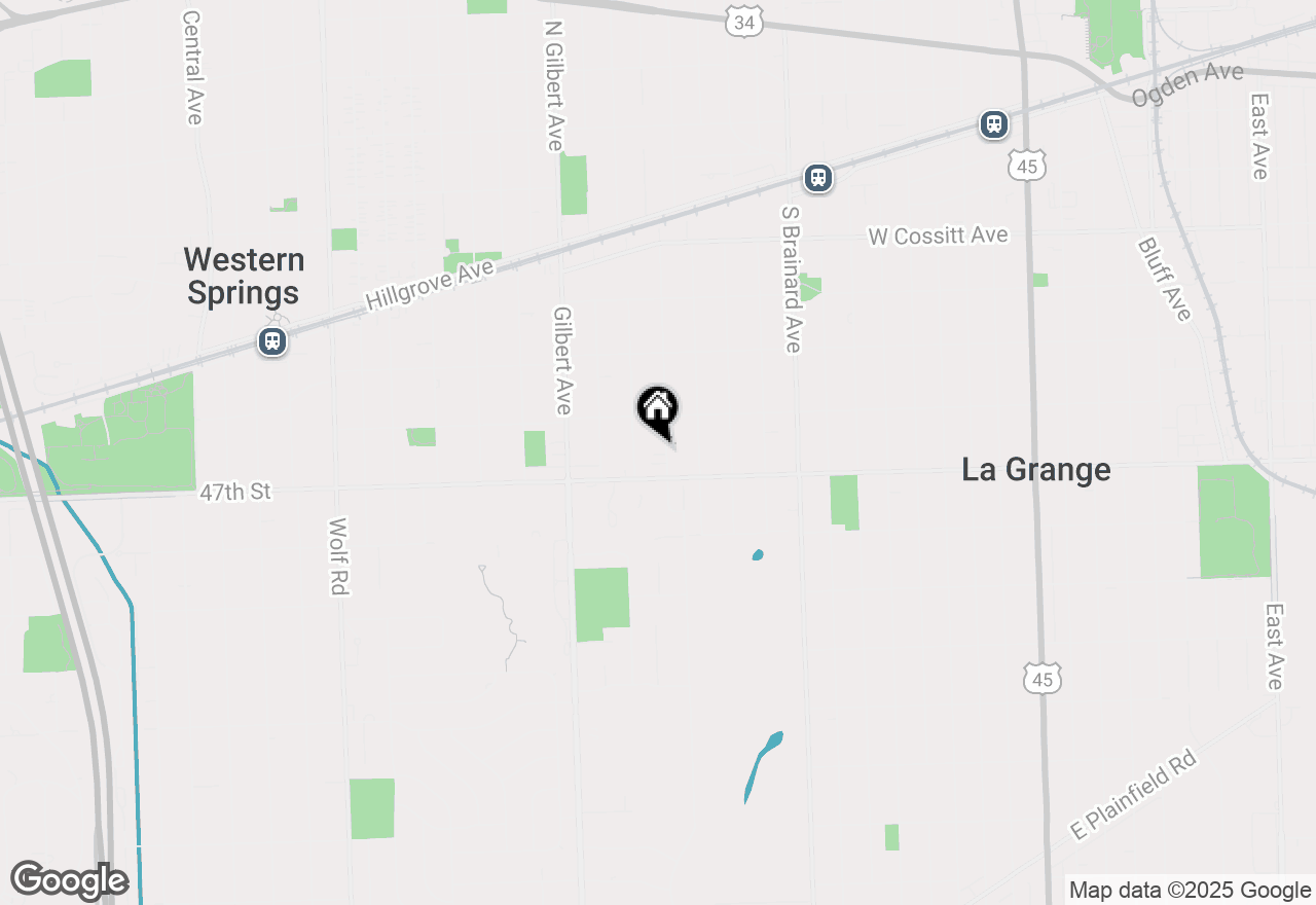 Map of 428 S Edgewood Avenue, La Grange, IL 60525