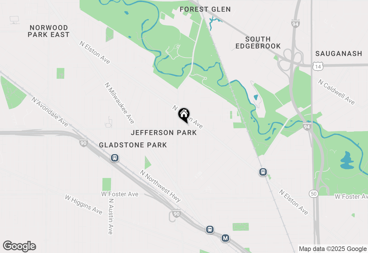 Map of 5534 W Bryn Mawr Avenue #1S, Chicago, IL 60646