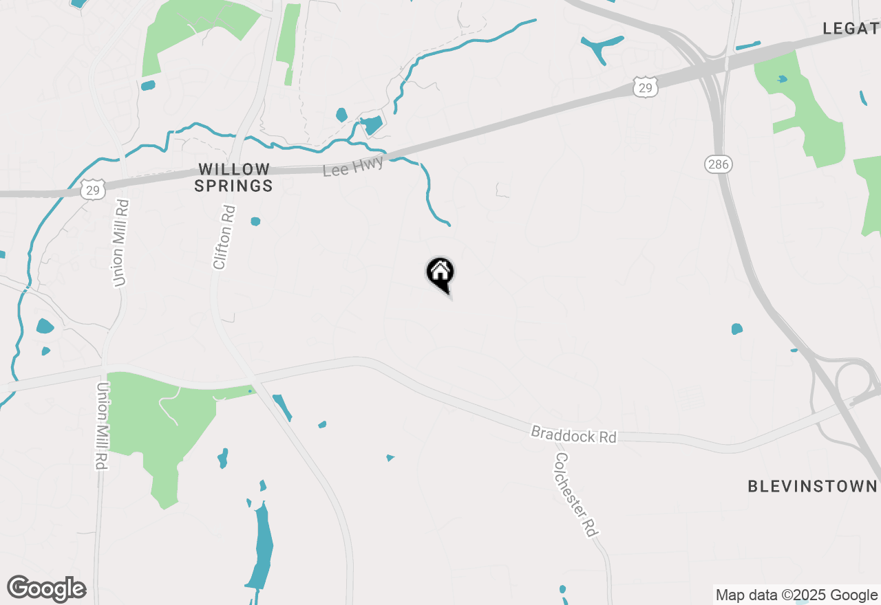 Map of 12977 Hampton Forest Court, Fairfax, VA 22030