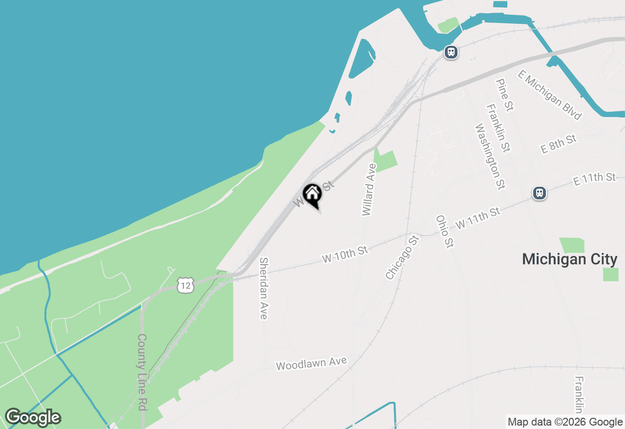 Map of 234 Douglas Avenue, Michigan City, IN 46360