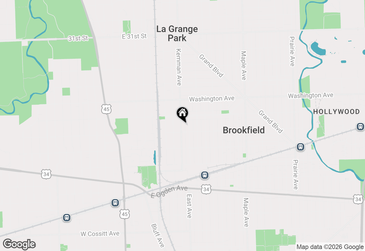 Map of 3631 Kemman Avenue, Brookfield, IL 60513