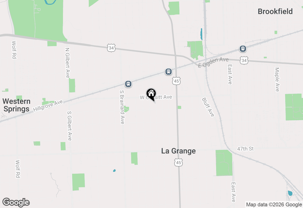 Map of 123 S Kensington Avenue, La Grange, IL 60525