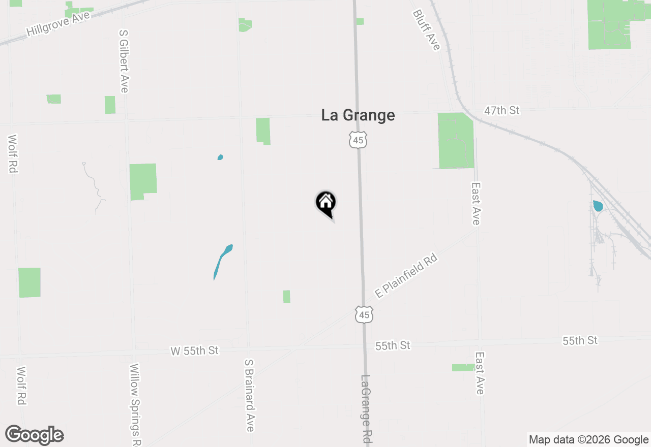 Map of 836 S Ashland Avenue, La Grange, IL 60525
