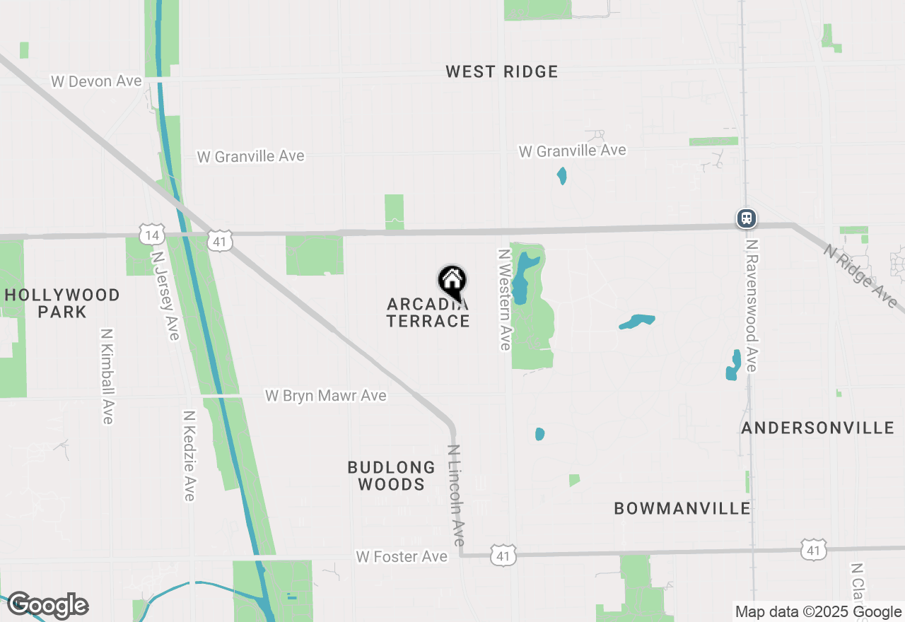 Map of 2524 W Ardmore Avenue #1, Chicago, IL 60659