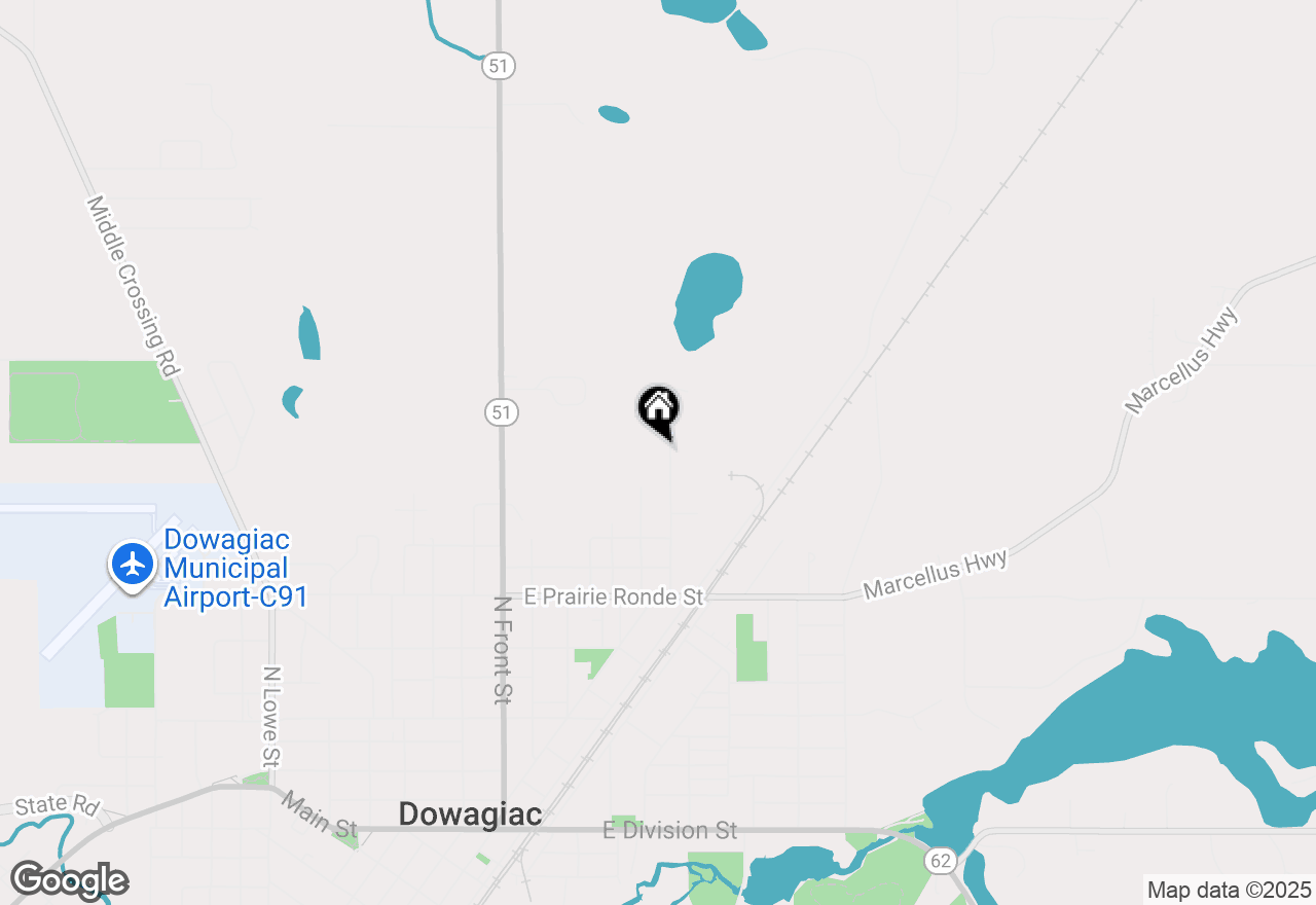 Map of 407 Louise Avenue, Dowagiac, MI 49047