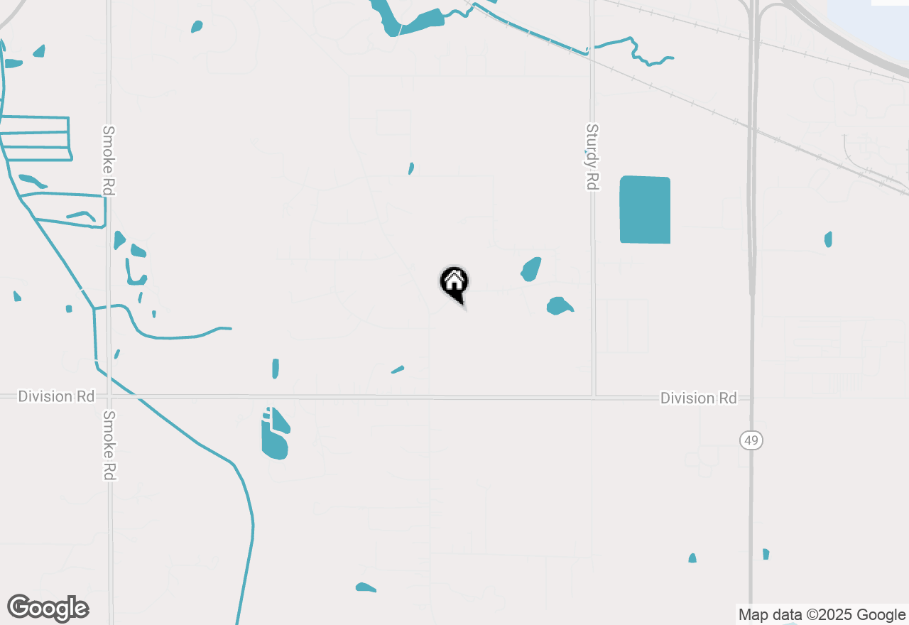 Map of 1206 Meadow Glen Drive, Valparaiso, IN 46383