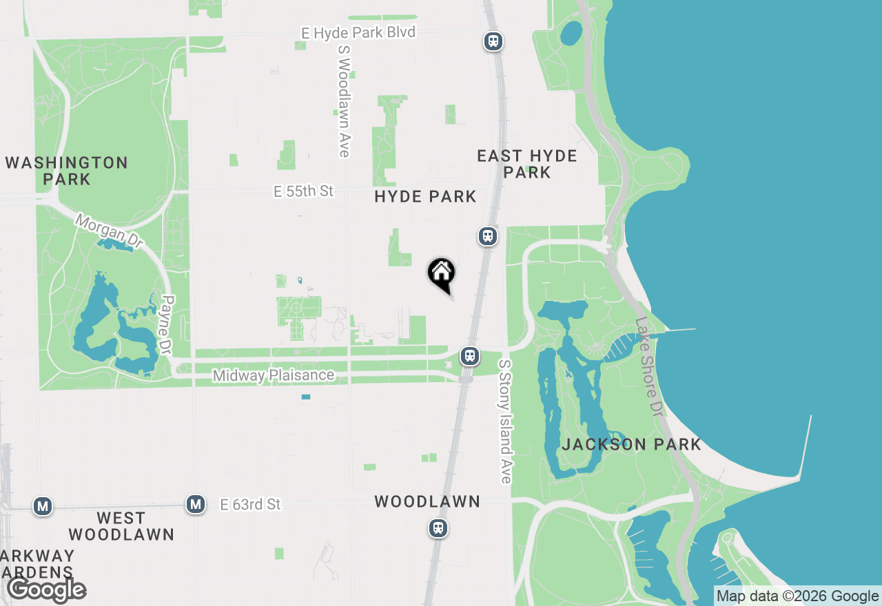 Map of 5756 S Blackstone Avenue #3N, Chicago, IL 60637