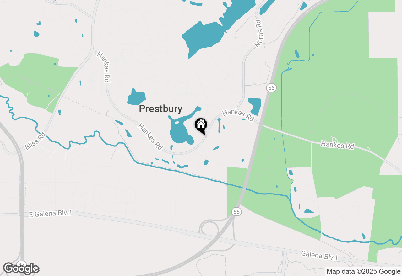 Map of 402 Hankes Road, Sugar Grove, IL 60554